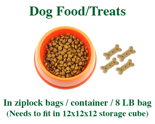 dog food and treats